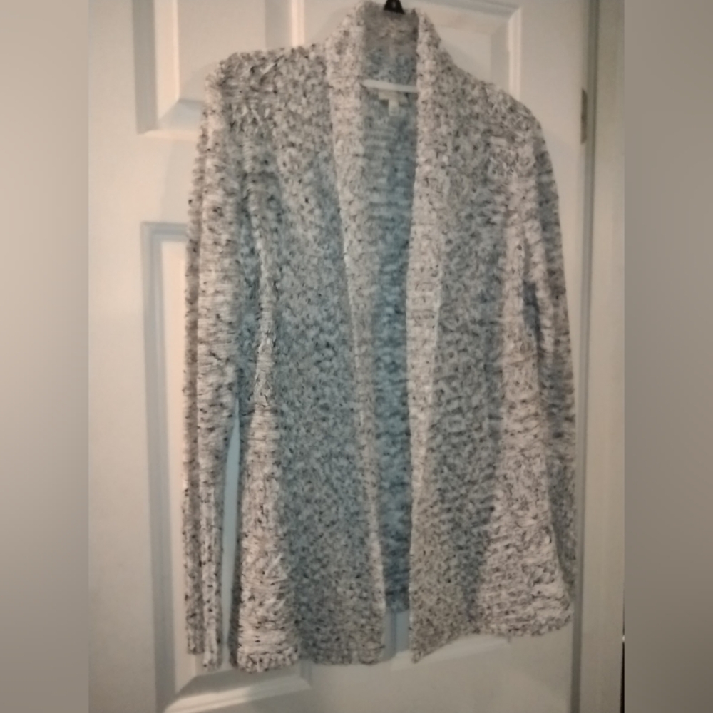 Sonoma. Rolled Shawl Collar Marled Cotton Blend, M